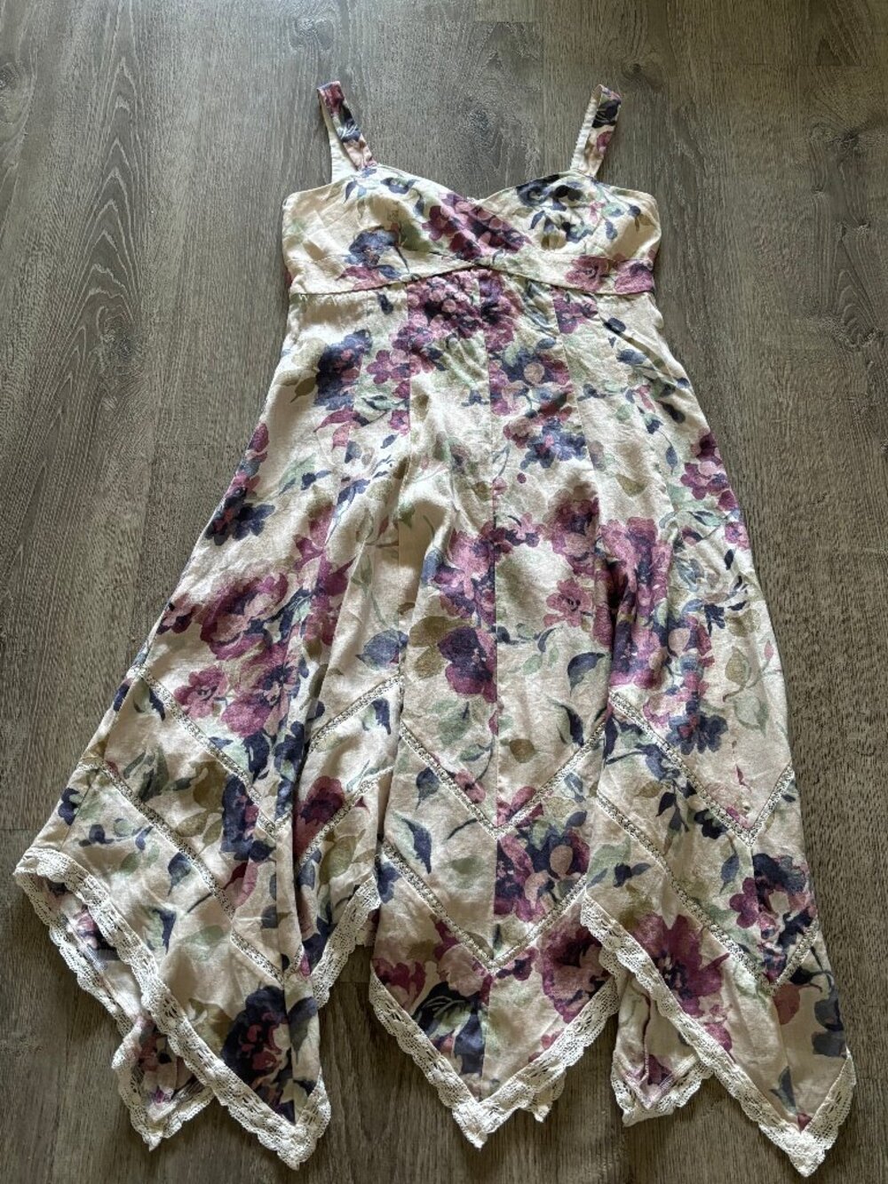 Ralph Lauren Purple flower linen dress